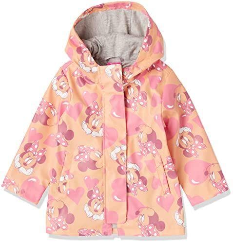 Spotted Zebra Girls' Disney Star Wars Marvel Frozen Princess Raincoats Impermeable, Minnie/Burbujas, 2 años