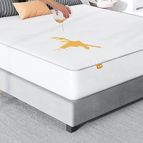 Sweetnight - Protector de Colchón para Cama, 100 % Impermeable, en Bambú Acolchado, Esquinas Ajustables para Colchones Altos de Hasta 40cm, Transpirable, 135x190cm