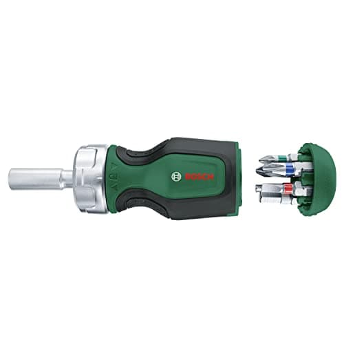 Bosch Home and Garden - Destornillador de carraca con mango ancho y 6 puntas