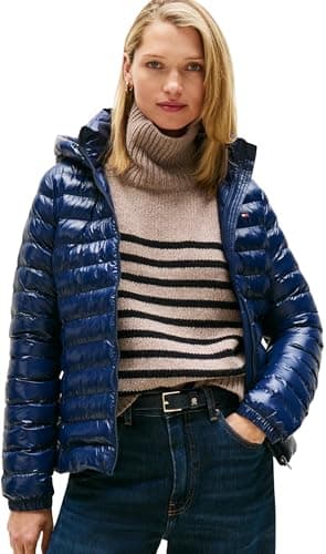 Tommy Hilfiger - Cazadora acolchada con capucha para mujer