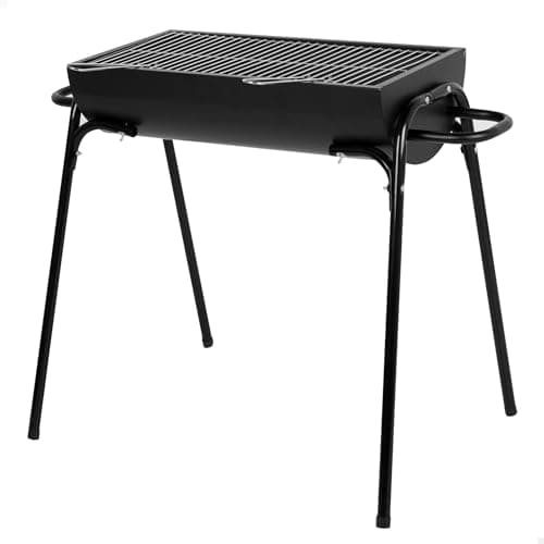 AKTIVE - Barbacoa portátil carbón con parrilla de acero inoxidable
