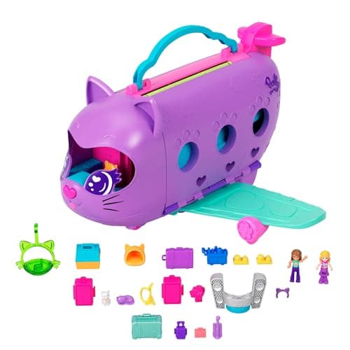 Polly Pocket Adventures in Rio Kitty Airways - Cofre con forma de avión