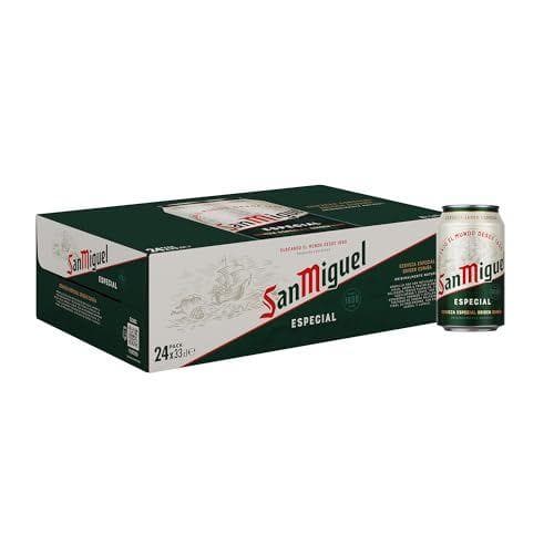San Miguel Especial Lager - Pack 24 latas de cerveza premium española
