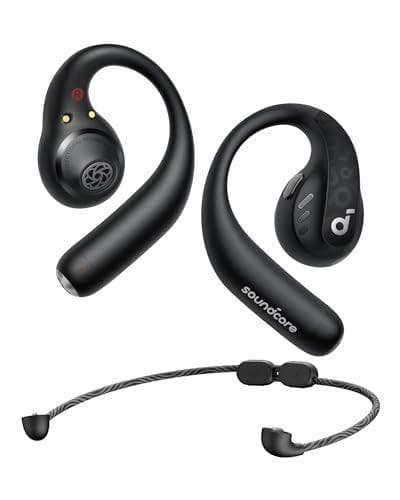 Soundcore AeroFit Pro by Anker Auriculares Bluetooth, LDAC, 46 h | Conducción de aire, ajuste seguro, Bluetooth 5.3, IPX5 y control con App