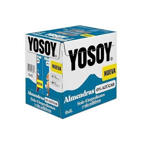 Yosoy - Pack de 6 bricks de bebida vegetal de almendras 0% Yosoy - Pack de 6 bricks de bebida vegetal de almendras 0%
