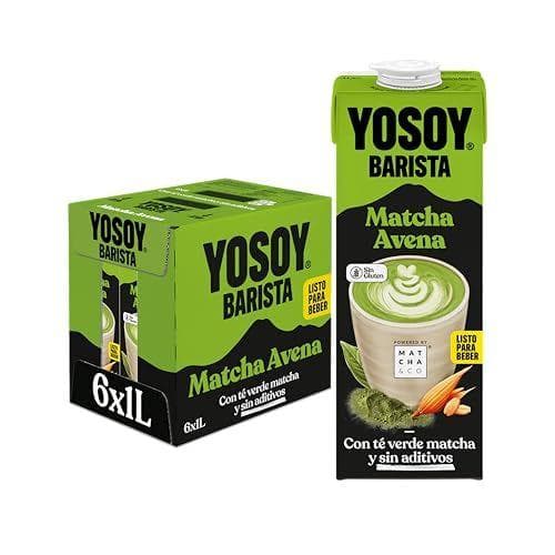 YOSOY Barista - Pack de 6 bricks de bebida vegetal: matcha latte con avena