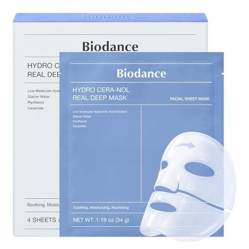 BIODANCE - Pack de 4 mascarillas faciales de hidrogel nocturna
