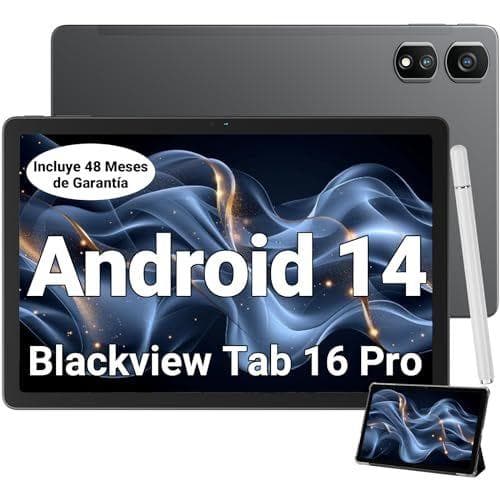 Blackview Android 14 - Tablet Tab 16 Pro, 16GB RAM + 256GB ROM (1TB TF) Tableta Gaming 11 Pulgadas