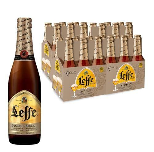 Leffe Blonde - Pack de 24 botellines de cerveza belga