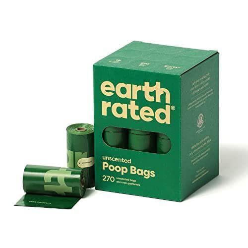 Earth Rated - 270 bolsas para heces de perro | A prueba de fugas y extragruesas