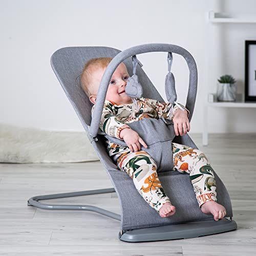 Red Kite Baya Bouncer - Silla mecedora ergonómica ajustable con barra de juguete