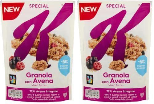 Kellogg's Special K - Pack de 2 paquetes de granola con avena y mixed berries