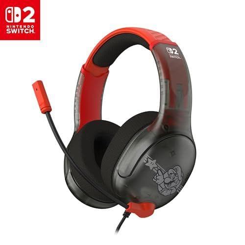 Turtle Beach Airlite Fit - Auriculares con cable para juegos en Mario Star Turtle Beach Airlite Fit - Auriculares con cable para juegos en Mario Star