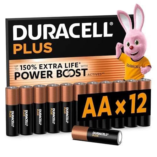 Duracell Plus - Pack de 12 pilas AA