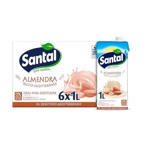 Santal - Pack de 6 bebida vegetal de almendra sin azúcar Santal - Pack de 6 bebida vegetal de almendra sin azúcar
