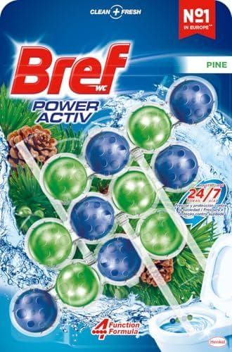 Bref Power Activ Pine - 9u limpia baño con fórmula 4 en 1 Bref Power Activ Pine - 9u limpia baño con fórmula 4 en 1