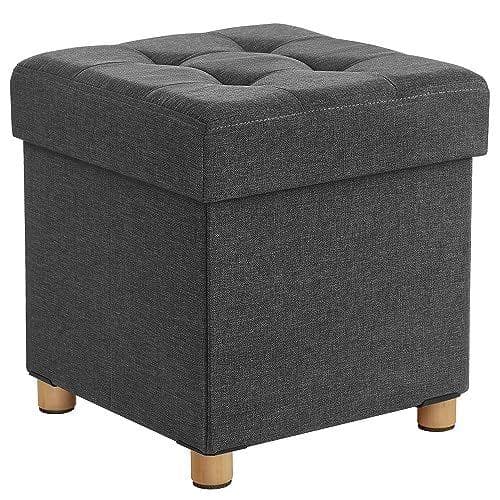 SONGMICS - Puff de almacenaje plegable