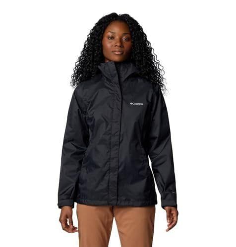 Columbia Arcadia II - Chaqueta impermeable para mujer con diseño Omni-Tech de costuras selladas