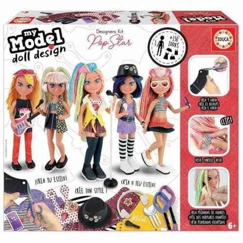 Educa - My Model Doll Design Pop Star. Muñeca articulada