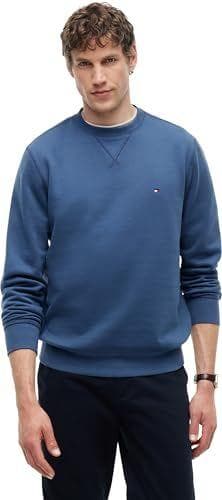Tommy Hilfiger - Sudadera con cuello redondo para hombre