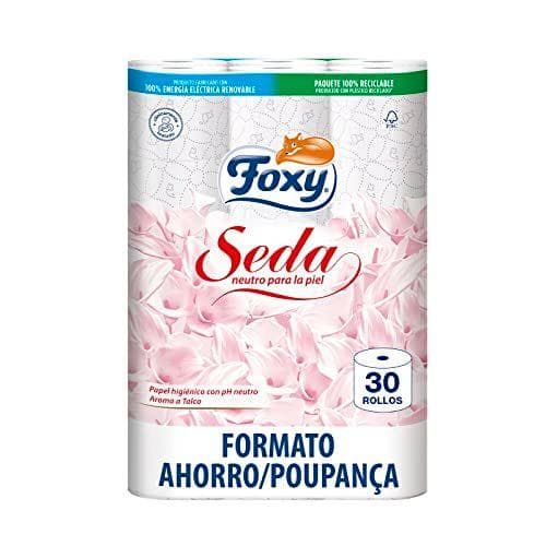 Foxy Seda - Papel higiénico 30 rollos - 173 servicios por cada rollo