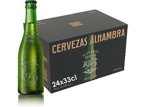 Alhambra Reserva 1925 Edición Especial - Cerveza dorada lager, Pack de 24 Botellas x 33 cl