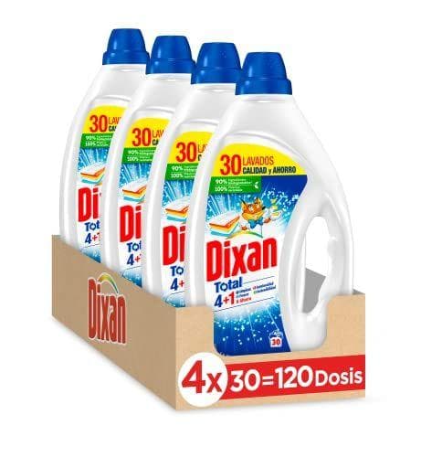 Dixan Gel Total 4+1 - Detergente líquido para Lavadora Dixan Gel Total 4+1 - Detergente líquido para Lavadora