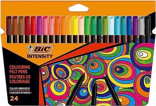BIC Intensity - Rotuladores de punta fina (0.9 mm) Pack de 24 unidades BIC Intensity - Rotuladores de punta fina (0.9 mm) Pack de 24 unidades