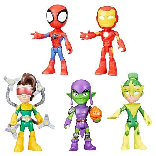 Spidey and His Amazing Friends - Pack de 5 figuras de acción