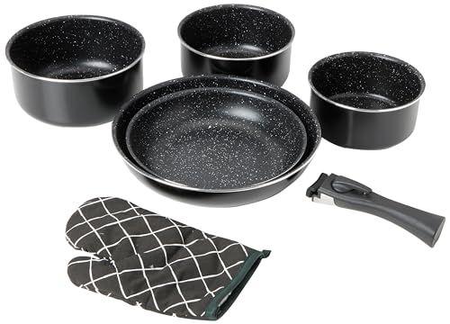 Herzberg - Set de batería de cocina | Compatible con todo tipo de fuegos