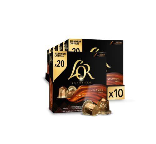 L'OR Espresso - 200 cápsulas de café Colombia Orígenes |  Intensidad 8