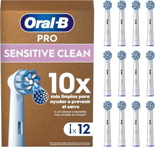 Oral-B Pro Sensitive Clean - Pack de 12 recambios para cepillo de dientes eléctrico Oral-B Pro Sensitive Clean - Pack de 12 recambios para cepillo de dientes eléctrico