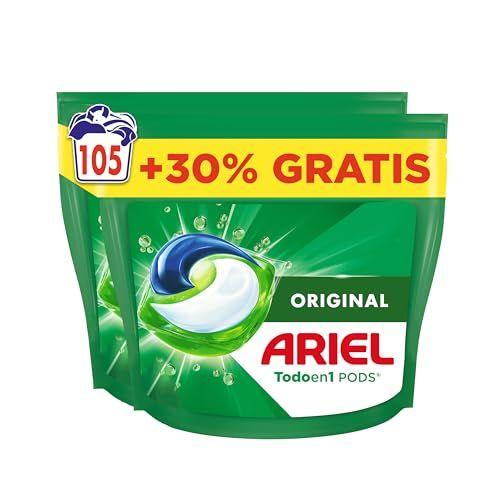 Ariel Todo En 1 PODS - 105 pastillas en detergente líquido para lavadora