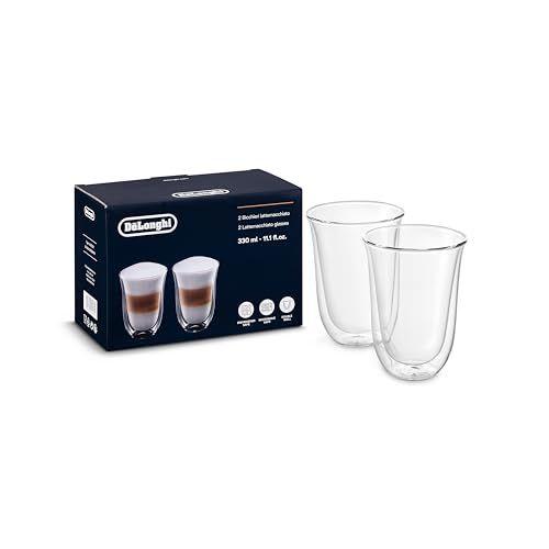 De'Longhi - Juego de 2 vasos premium para café latte macchiato 