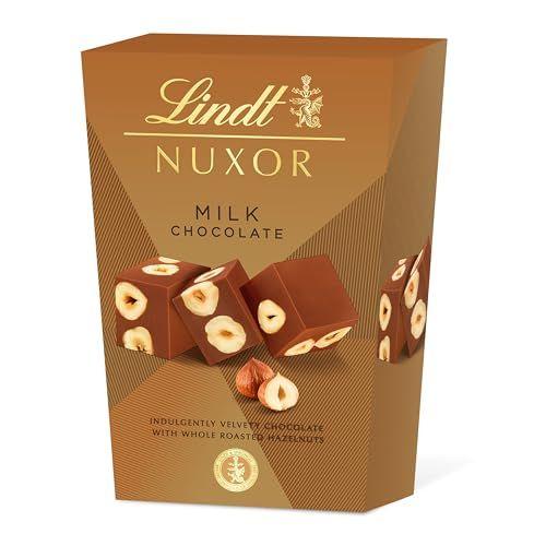 Lindt Nuxor - Bombones de chocolate con leche y avellanas 