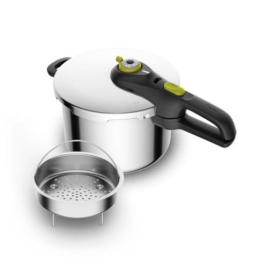 Tefal Secure 5 Neo - Olla a presión de 6L + Cestillo