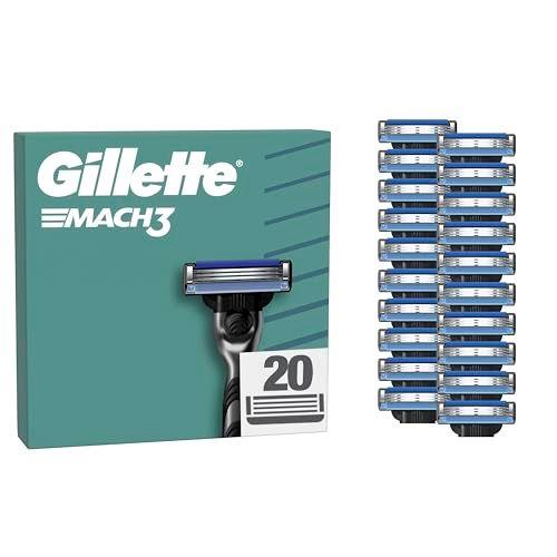 Gillette Mach3 - Pack de 20 recambios para maquinillas de afeitar para hombre Gillette Mach3 - Pack de 20 recambios para maquinillas de afeitar para hombre