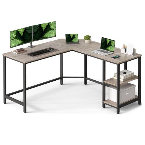 VASAGLE - Mesa de ordenador en forma de L 