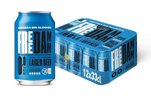 Free Damm - Pack de 12 latas de cerveza sin alcohol 0,0
