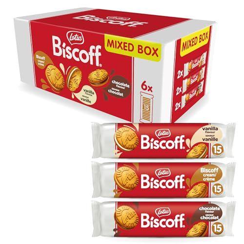 Lotus Biscoff - Pack de 6 paquetes variado de galletas sándwich | 3 sabores