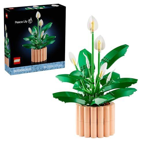 LEGO Botanicals - Lirio de la Paz - Planta de interior con maceta artificial  
