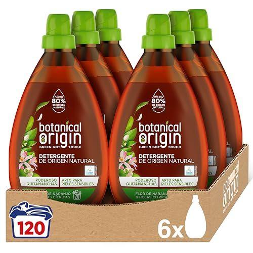 Botanical Origins - Pack de 6 botes de detergente para lavadora | Apto para pieles sensibles Botanical Origins - Pack de 6 botes de detergente para lavadora | Apto para pieles sensibles