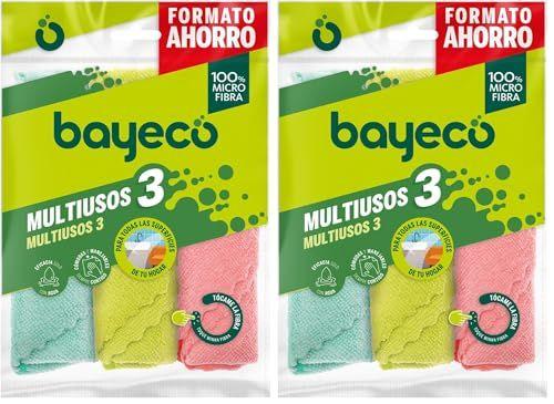 Bayeco - Pack de 2 paquetes de bayetas multiusos 