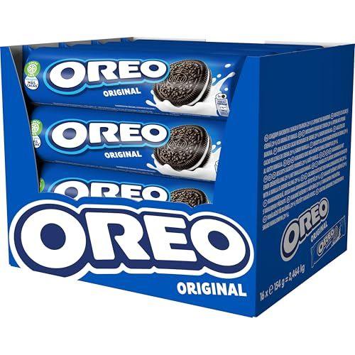 Oreo Original - Galletas de cacao rellenas de crema sabor vainilla (154g - Pack de 16)
