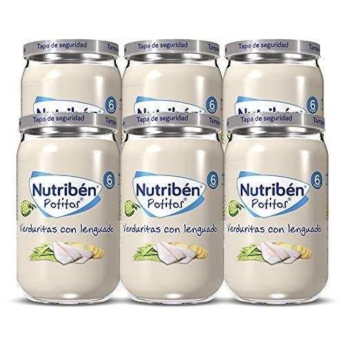 Nutribén - Pack de 6 potitos de verduritas con lenguado Nutribén - Pack de 6 potitos de verduritas con lenguado
