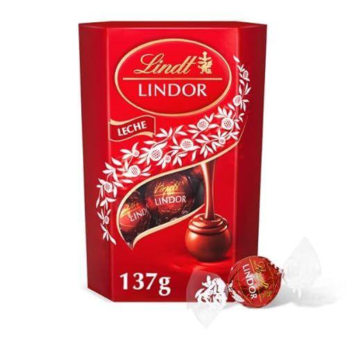 Lindt - LINDOR - Cremosos bombones de chocolate con leche 137g