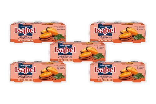 Isabel - Pack 5 cajas mejillones en salsa de escabeche 