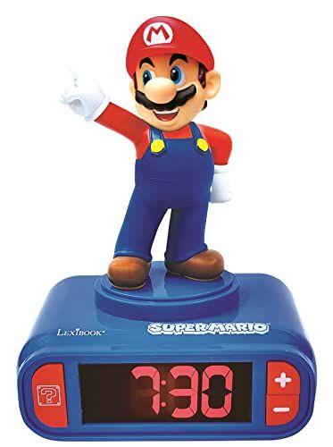 LEXIBOOK - Reloj-despertador: Nintendo Super Mario