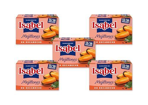 Isabel - Pack de 5 latas de mejillones en escabeche 13-18