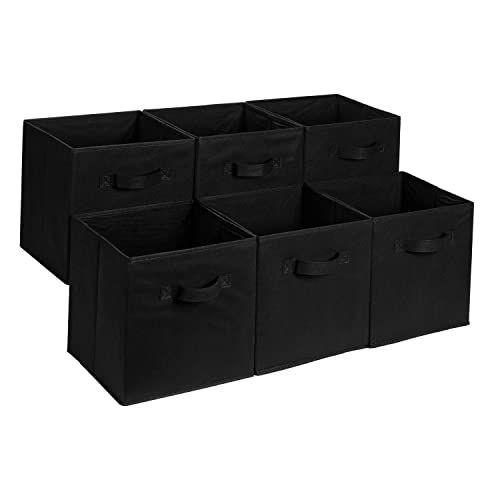 Amazon Basics-  Juego de 6 Cubos de almacenamiento